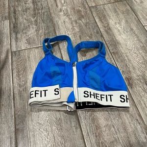 SHEFIT Blue ULTIMATE SPORTS BRA High Impact Size Medium (M)